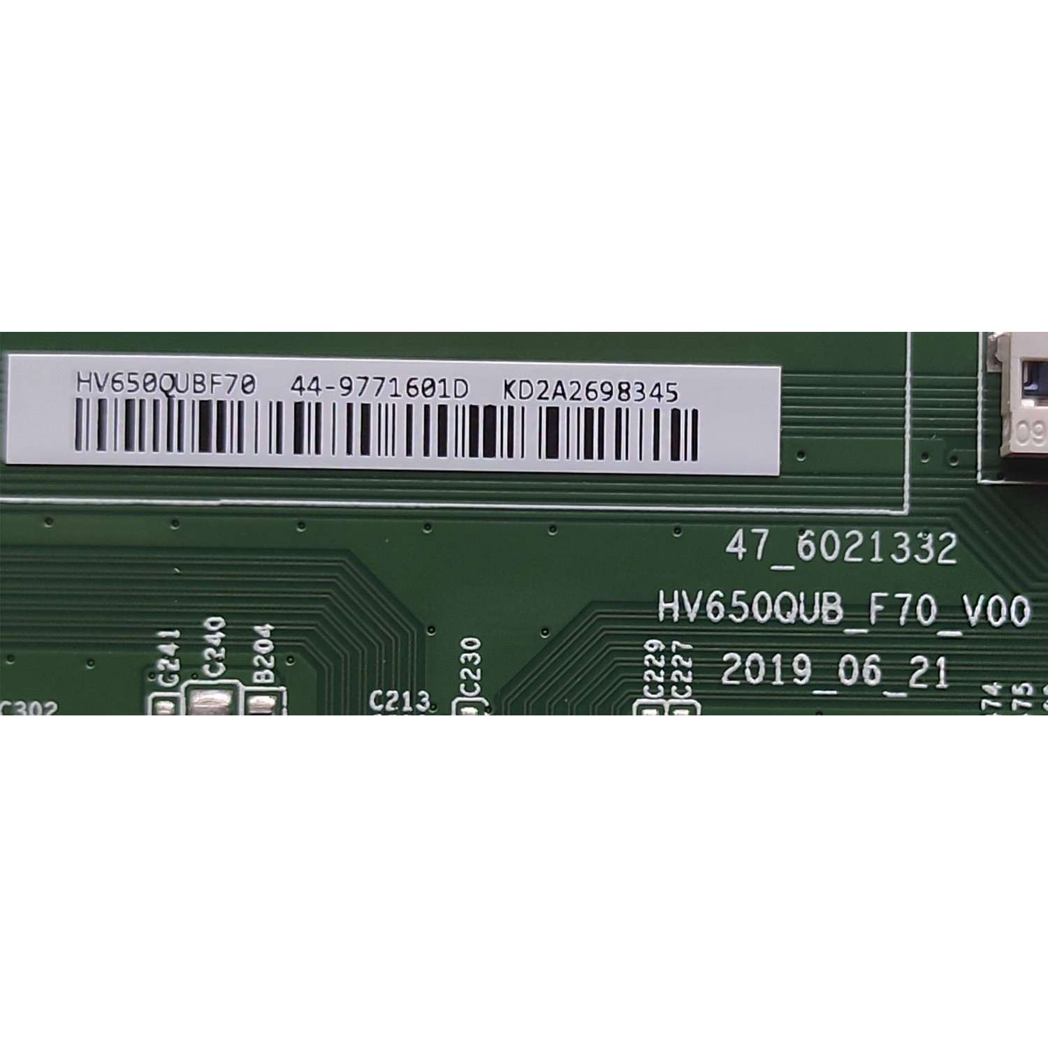 T-CON PARA TV PHILIPS / NUMERO DE PARTE 44-9771601D / 47-6021332 / HV650QUB_F70_V00 / HV650QUBF70 / PANEL UCF88XA-G032 / DISPLAY HV650QUB-F70 / MODELOS 65PFL4756/F7 / 65PFL4864/F7 / V655-J04  - Imagen 2